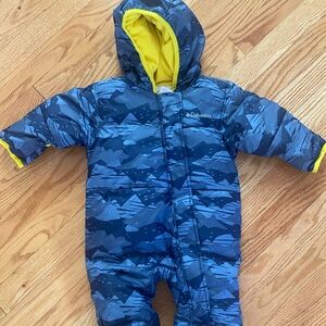 Columbia Blue and Yellow Kids Jacket
